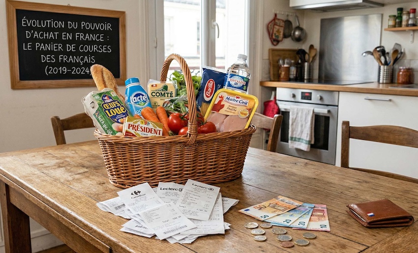 Panier des courses des français
